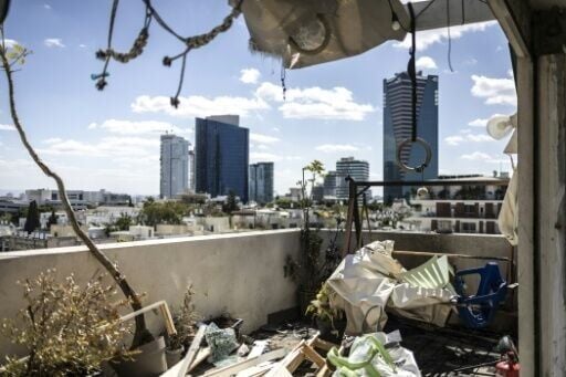 First responders said six people had been wounded in strikes on Tel Aviv