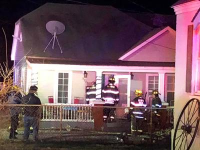 This home on Elm St. in De Soto was damaged by fire.