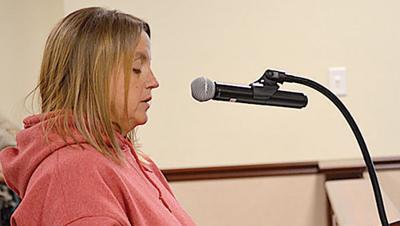 Rhonda Mann of Hillsboro speaks against plans to build a residential development at Hwy. A and Sandy Valley Road at the Nov. 17 meeting of the Jefferson County Planning and Zoning Commission.