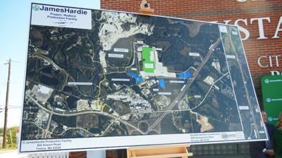 The James Hardie Industries manufacturing plant project was announced in October 2022.