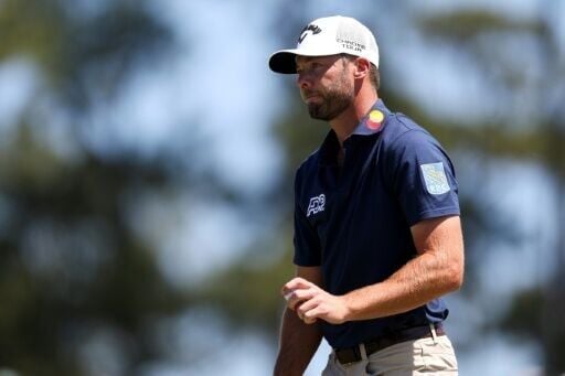 American Sam Burns has a share of the first-round lead at the Masters