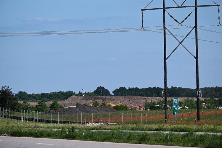Construction continues on a Google data center