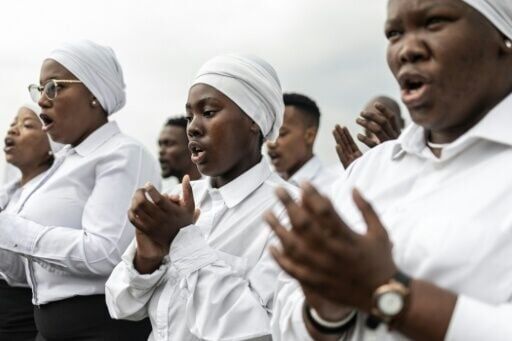 South Africans gathered to mark the anniversary of the Sharpeville massacre in 1960, when apartheid police opened fire on black protesters