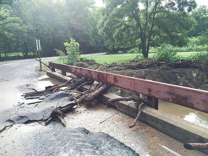 Harness Road bridge damage