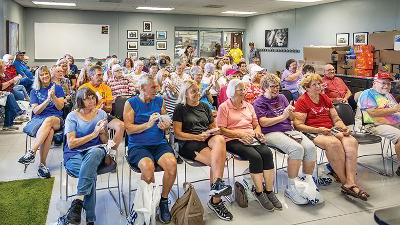 Expo attendees gather for a game of bingo at the 2024 West Side Senior Expo. This year's expo is set for 8 a.m. to noon Wednesday, July 16, at Northwest High School, 6005 Cedar Hill Road, in Cedar Hill.