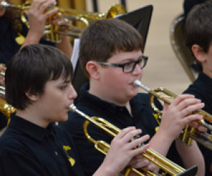 Festus Seventh-Grade Band at Windsor Middle School Music Festival 