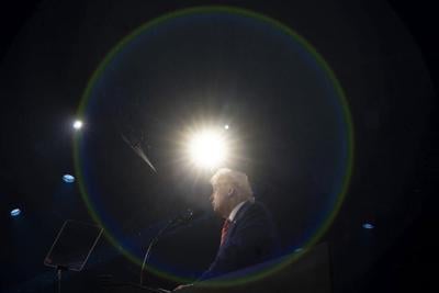 President-elect Donald Trump speaks during Turning Point USA's AmericaFest at the Phoenix Convention Center on Dec. 22, 2024, in Arizona.
