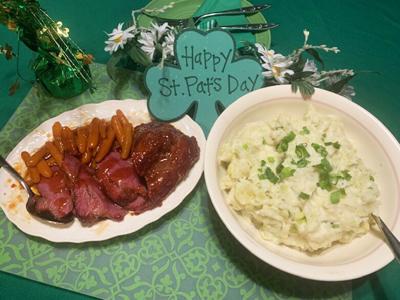 My Leader Yummy – Glazed Corned Beef and Irish Potato-Cabbage Dish