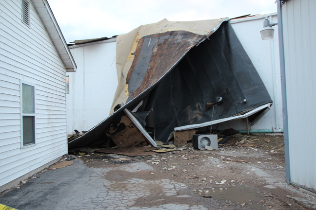 Arnold K. of C. hall damage