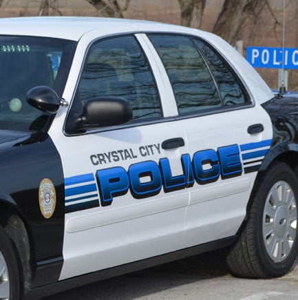crystal city police car, cropped