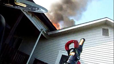 This home on Browns Ford Road in Dittmer was damaged by a fire that may have been caused by an animal chewing on wiring.