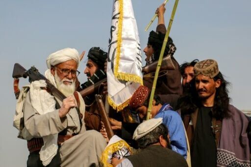 People rallied in Khost, one of the many Afghan provinces hit by the fighting with neighbouring Pakistan