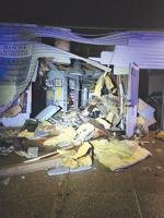 Crystal City building damaged when pickup crashes into it