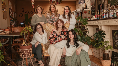 Wild Roots Birth Collective staff, front from left, Terri Jones, Jacquelyne Livengood and Jaidyn McMinn, and, back from left, Sarah Zepeda, Portia Kniffen and Tracy Williams.