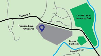 The Festus Police Department is looking at a plot of land at 2300 Sunshine Drive (Old Hwy. A) to build a gun range.