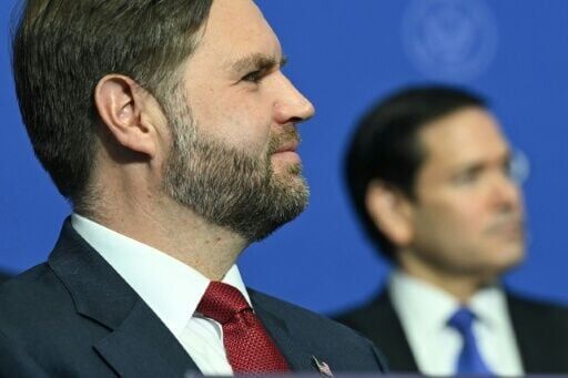 (L/R) US Vice President JD Vance and US Secretary of State Marco Rubio are seen as the frontrunners to replace Donald Trump atop the Republican Party