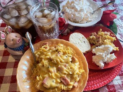 Pennsylvania Dutch Ham and Noodle Delight, Pineapple Salad