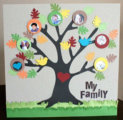 My Family - Family Tree Drawing (teacher made) - Twinkl