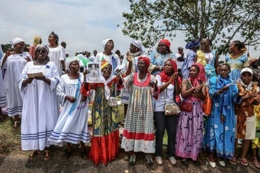 Cameroonians turned out to welcome Pope Leo's arrival
