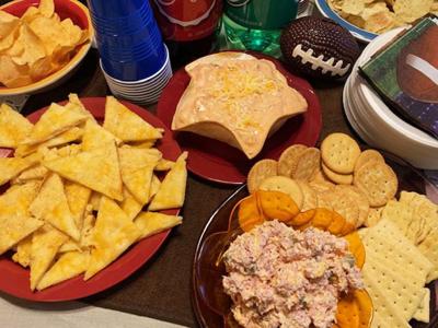 Zesty Ham Spread, Cheesy Crescent Nachos, Queso Chicken Dip