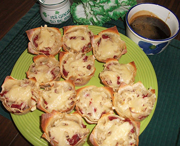 Irish Reuben Cupcakes