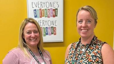 Comtrea’s Jennifer Loretta, Comtrea associate vice president of youth behavioral health, left, and Gina Staley, Comtrea youth therapist.