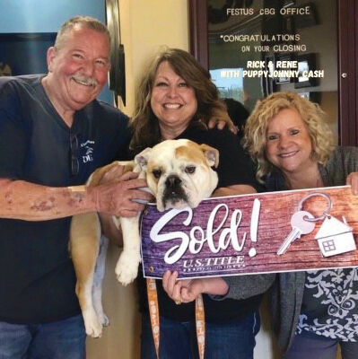 Karen LaPlant, right, with two clients.
