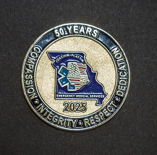 This 50-year anniversary medal was given to JPAD employees.