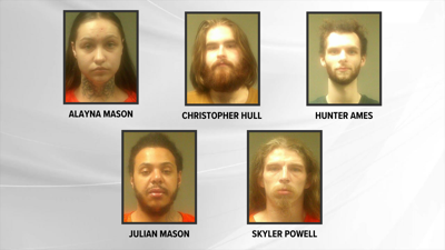 Alayna Mason, Christopher Hull, Hunter Ames, Julian Mason and Skyler Powell