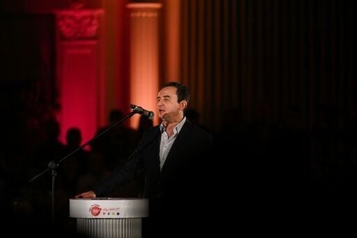 Charismatic: Kosovo's acting premier Albin Kurti at an election rally