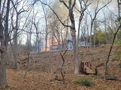 House fire north of Eureka shuts down Hwy. 109 for hours Tuesday