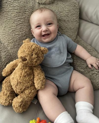 Mum thought baby’s “wonky” eye was adjusting  but it was rare cancer