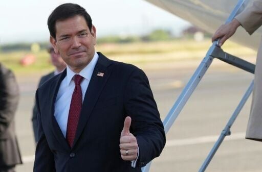 US Secretary of State Marco Rubio arrives in Rome for a two-day visit to Italy and the Vatican