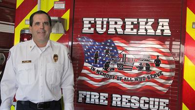 Scott Barthelmass took over as chief of the Eureka Fire Protection District following Greg Brown’s retirement on Dec. 31.