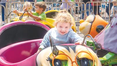Bailey Bacott, 5, of Arnold at the Immaculate Conception Catholic Church’s annual parish picnic, which was held this past weekend in Arnold.