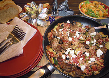 Mediterranean Meatball Supper
