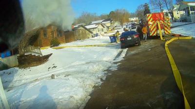 This home on Warne Street in Festus was significantly damaged in a fire this week.