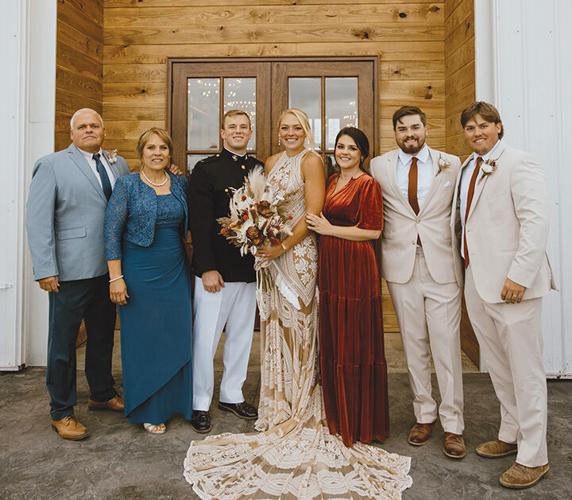 From left are Mike and Kim Kingsland, Cole Euverard, Kelsey Kingsland, Brittany Aubuchon, and Austin and Brycen Kingsland.