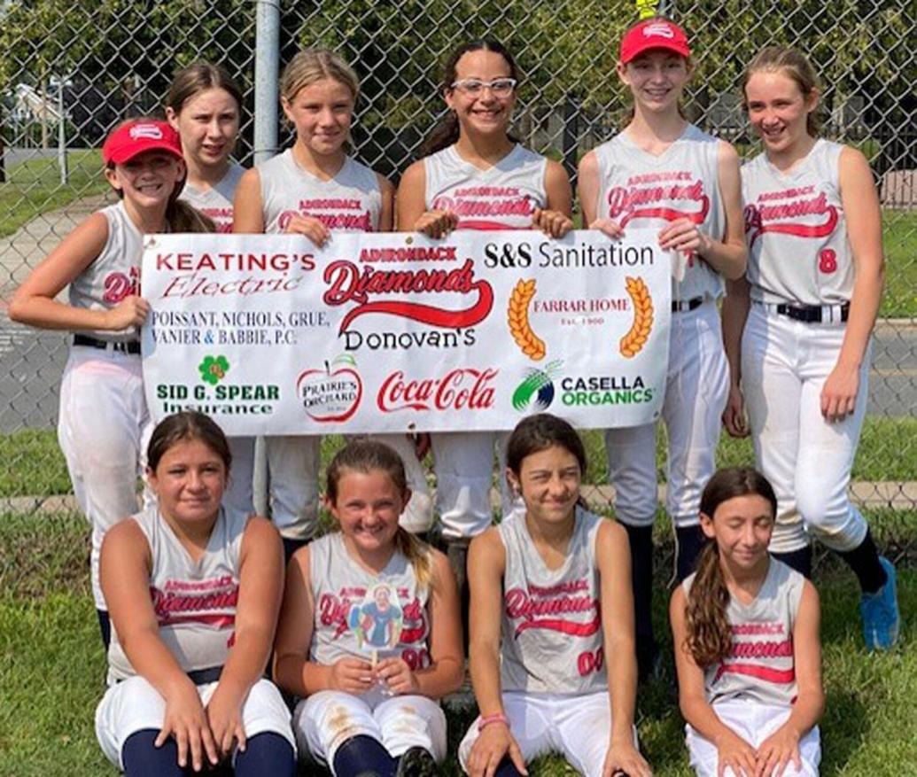 Adirondack Diamonds 12U softball Local Living