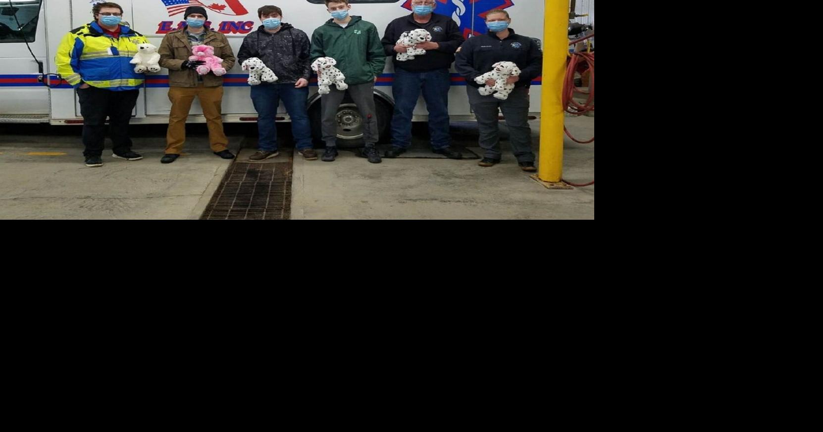 Students donate stuffed animals for Fort Covington EMS patients Top
