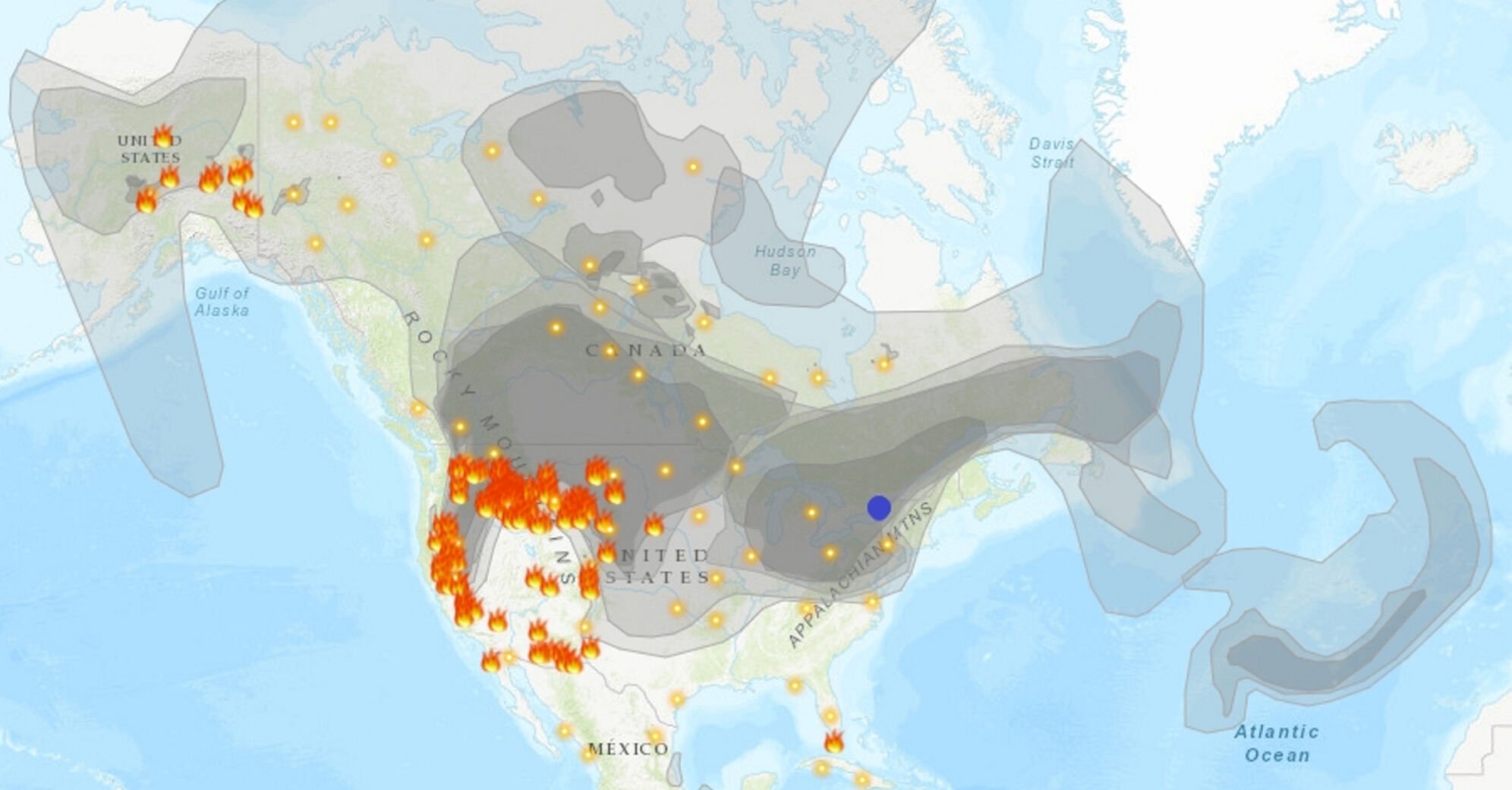 New York issues air quality advisory as haze from wildfires reaches ...