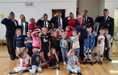 American Legion Veterans visit elementary schools in Malone