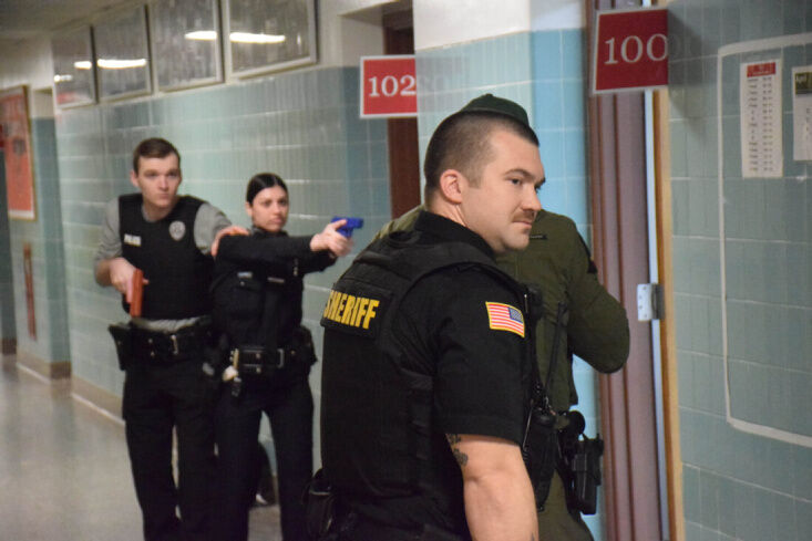 Malone police officers take part in active shooter training | Top ...