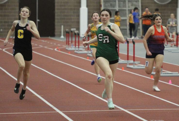 Potsdam girls claim third straight indoor track sectional title; Canton