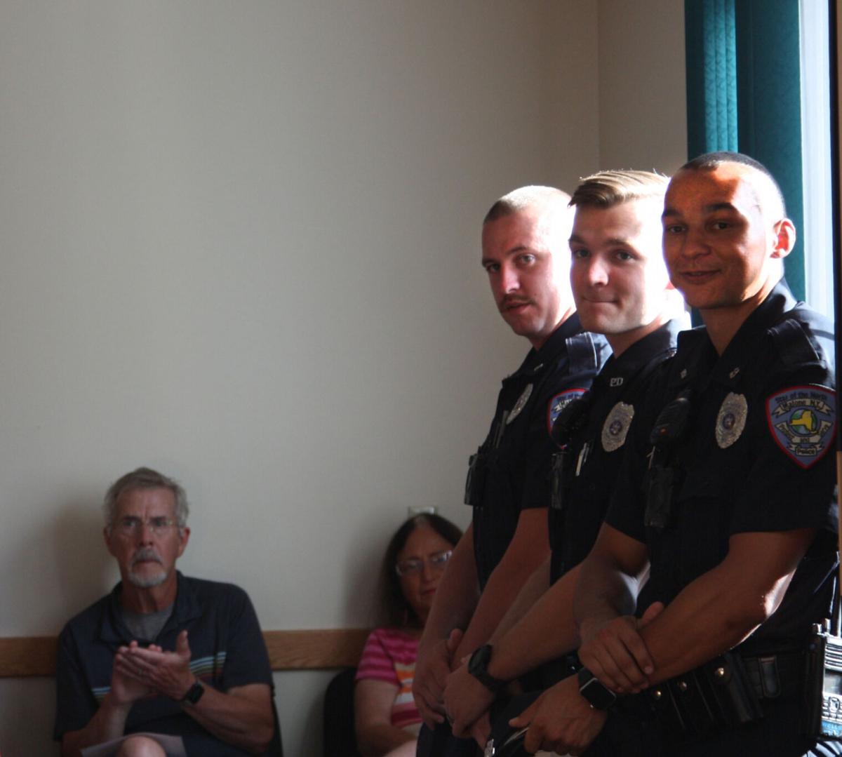 Malone new village police officers Top Stories