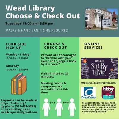 Wead Library events amid COVID-19