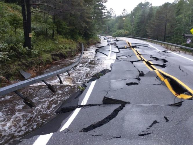 Long Lake hit hard by storm, roads out flood damage reported Top
