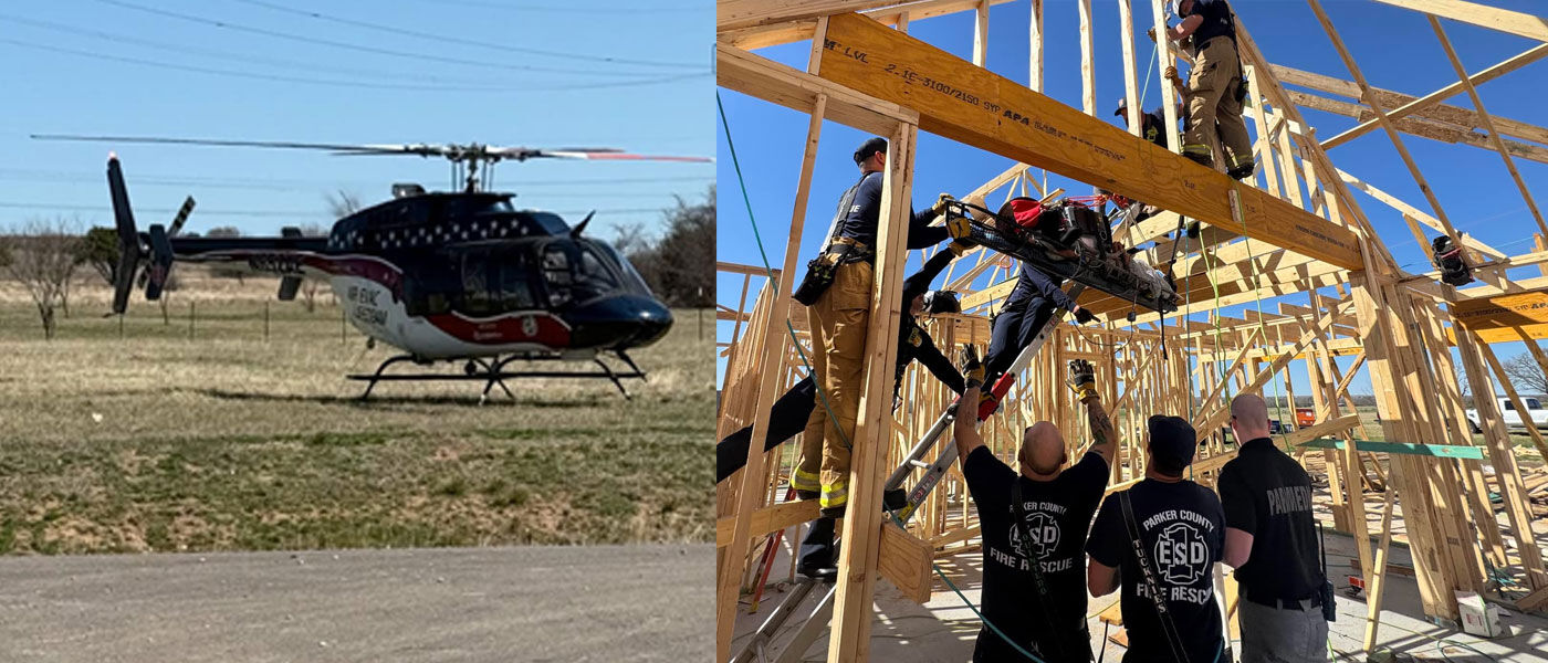 Construction Emergency Rescue Emergency crews rescue injured worker from construction site | North ...
