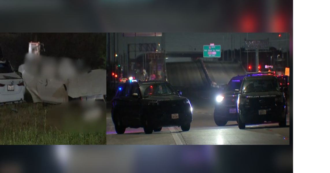 Speeding BMW splits in half in fatal Houston crash, killing two young ...