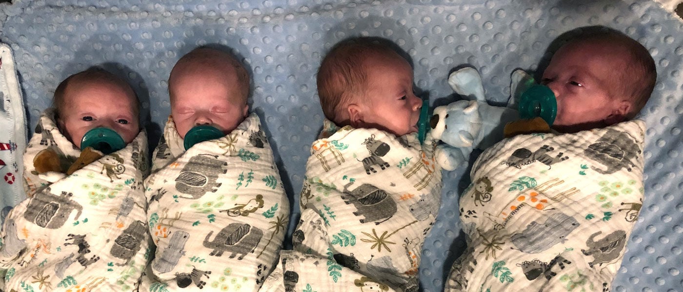 Rare Identical Quadruplets Born At Texas Health Dallas Are Home At Last ...